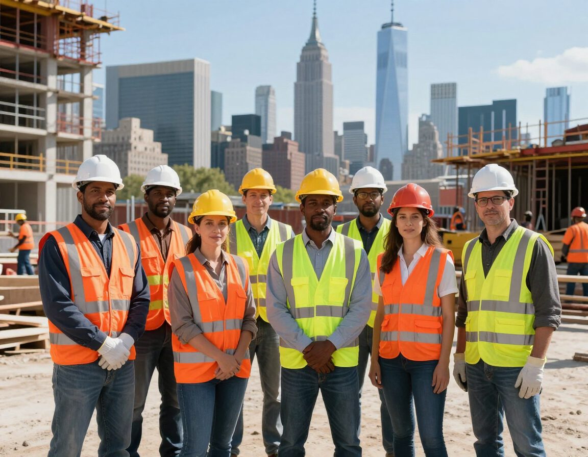 MidHudson team on a New York City commercial building site